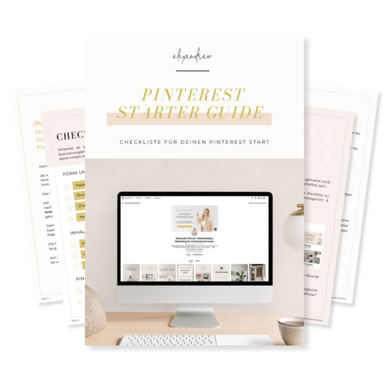 Pinterest Downloadable Guide Pinterest Starter Guide von Alexandra Winzer