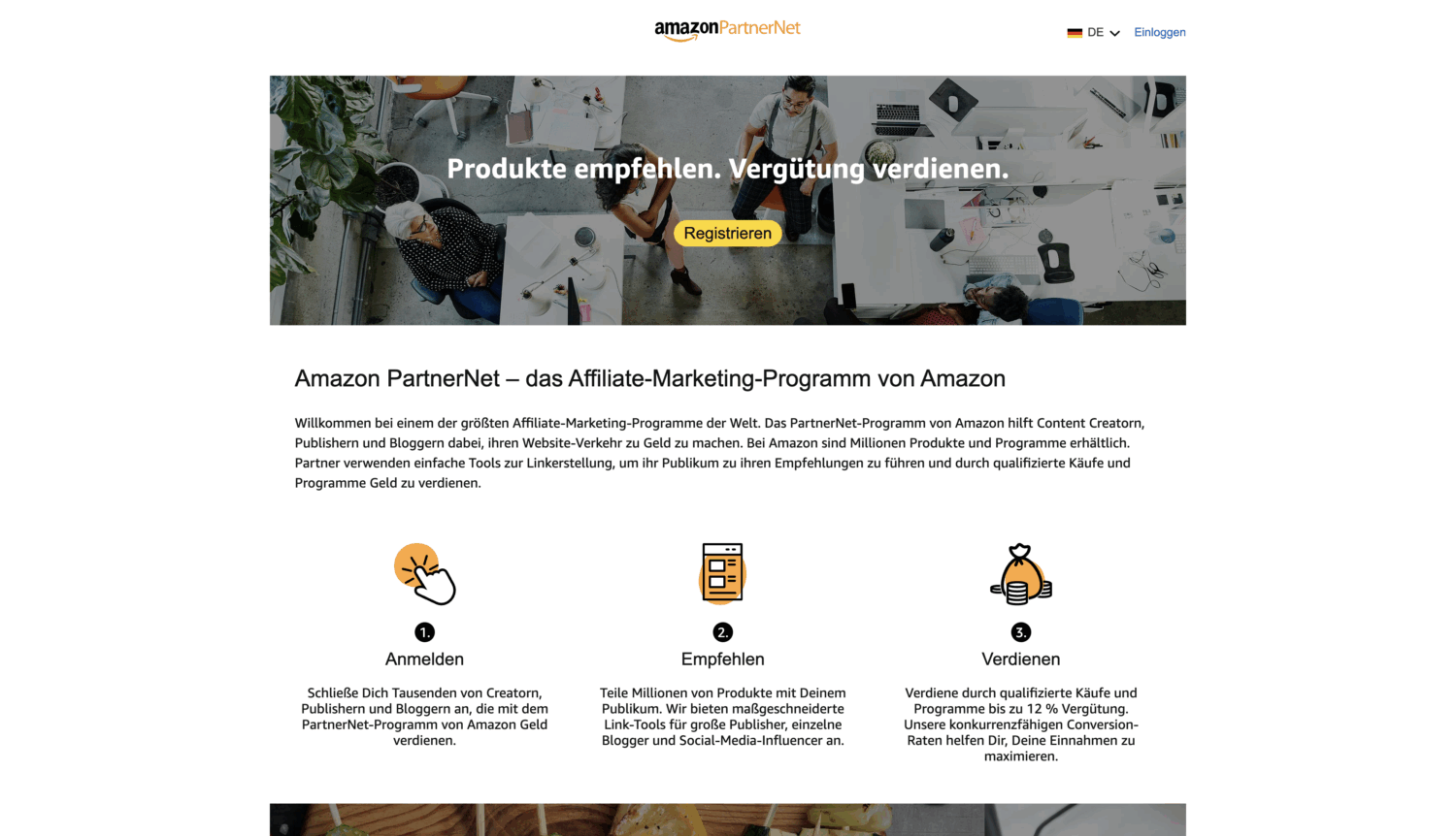 Amazon Affiliate Link erstellen mit dem Amazon Partnernet