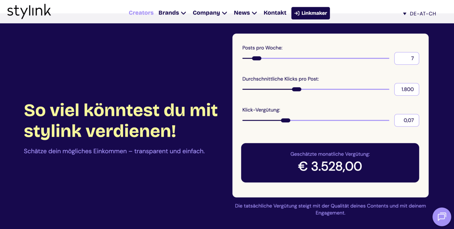 Affiliate Marketing Websites wie stylink
