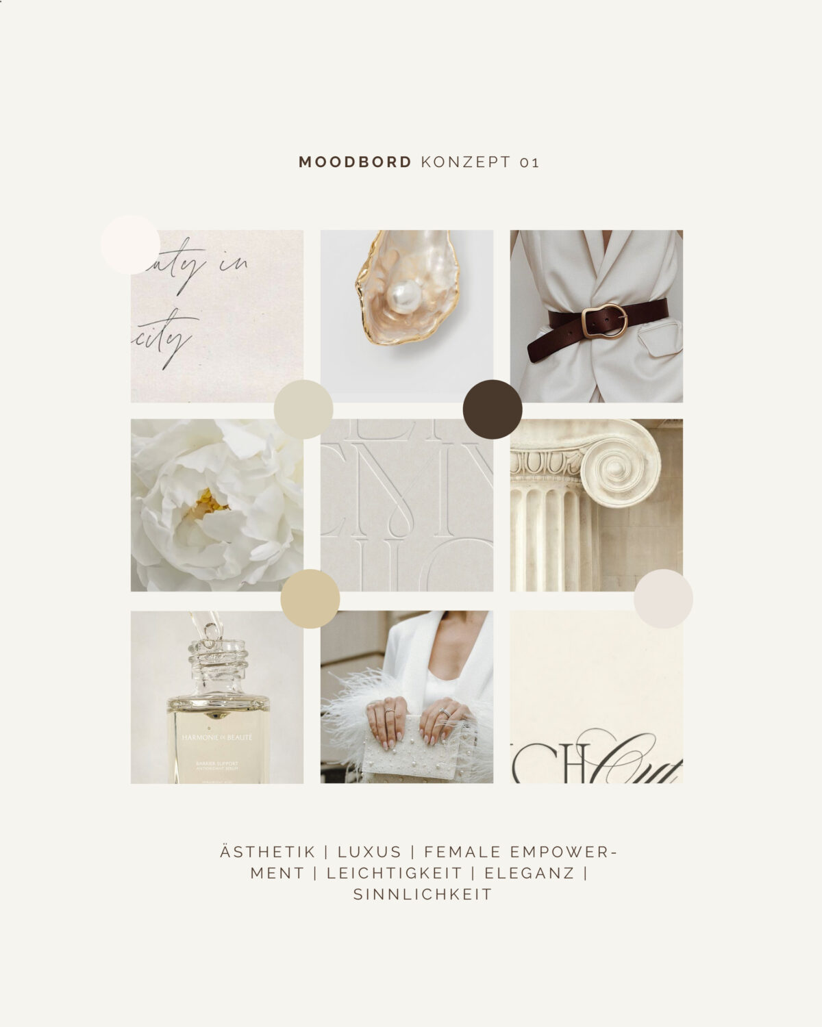 Moodboard für das Rebranding und Brand Design von Alexandra Winzer