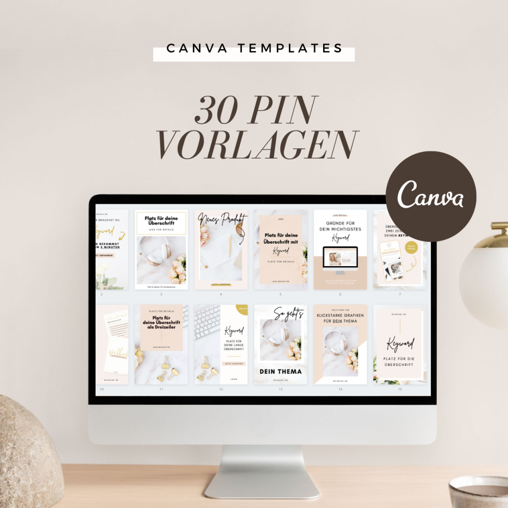 30 Vorlagen für Canva