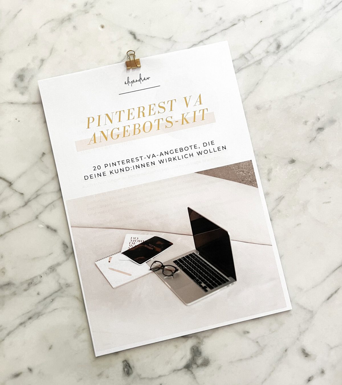Angebots Kit für Virtuelle Assistentin Pinterest