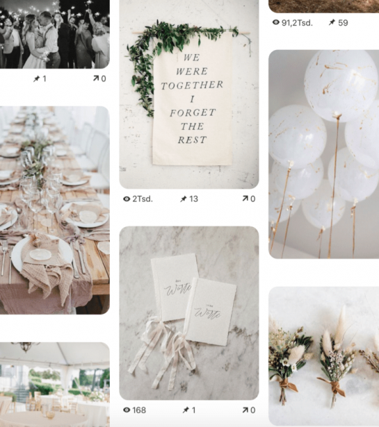 Hochzeitsdekoration Planung Pinterest Alexandra Winzer Hochzeitskonzept-Planung mit Pinterest: mein allgemeines Hochzeitsboard