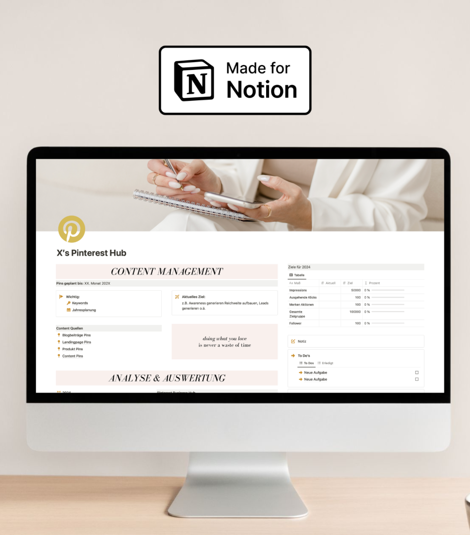 Pinterest Hub [Notion Template]
